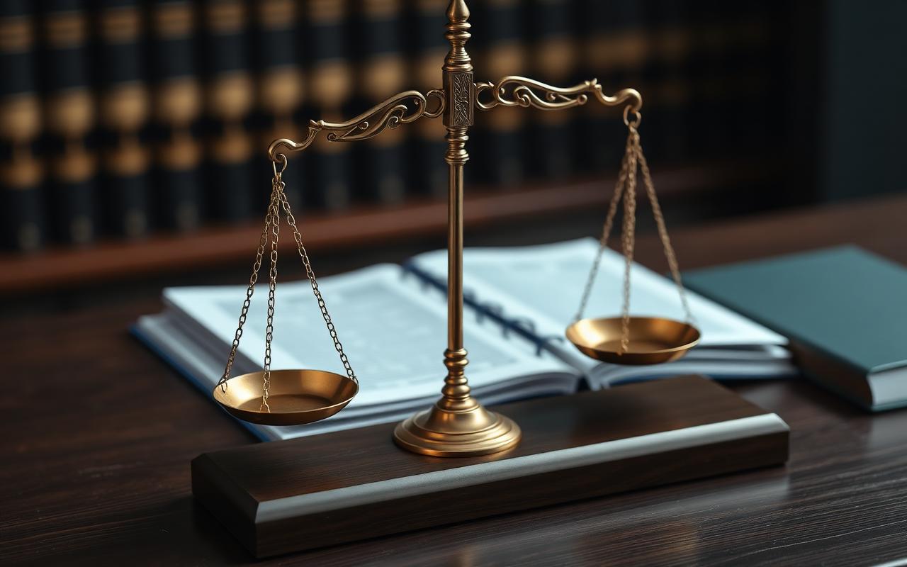 Balança da justiça simbolizando o direito à isenção